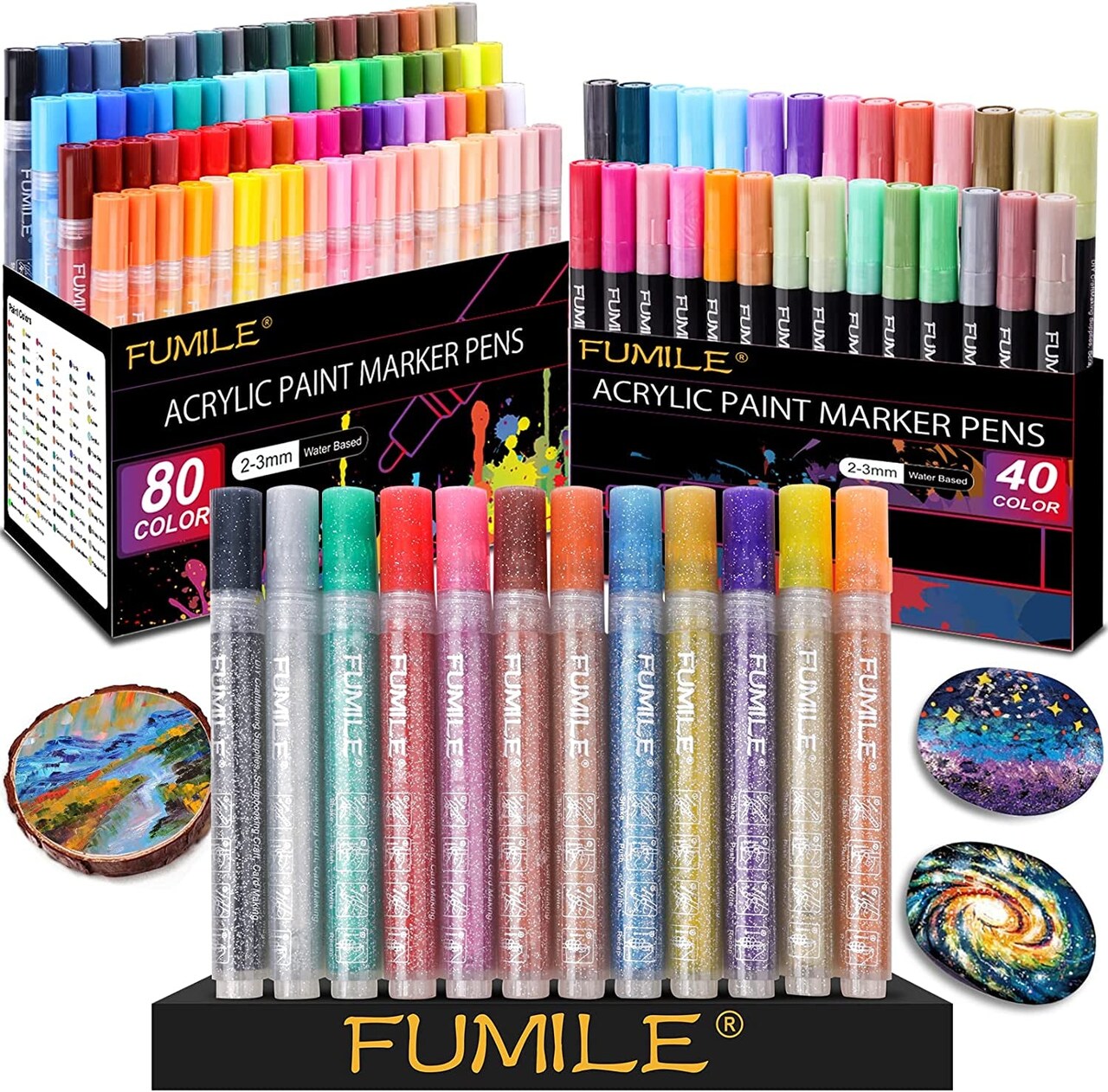 Paint Pens Paint Markers, Acrylic Paint Pens for Wood, Rock Painting,  Glass, Ceramic, Canvas, Easter Egg and More Paintings, Acrylic Paint Set  for Painting Supplies, Craft Supplies.